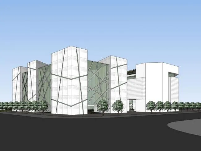 Sketchup Business Model | Multi story commercial building, modern style