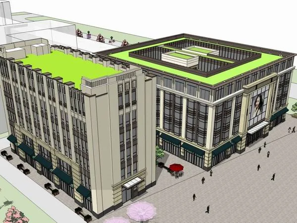Sketchup Hotel Model | Multi story Hotel, Classical Style