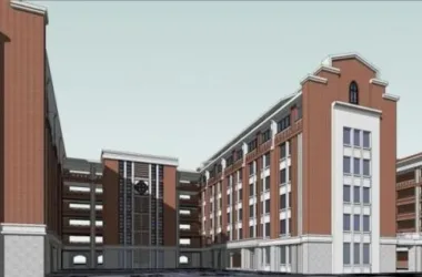 SketchUp School Model: Multi-Story Classical Campus Design for Education-BIM WORLD