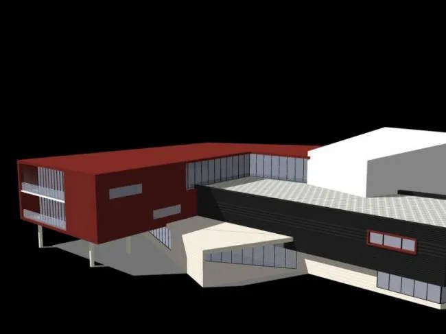 Sketchup Cultural Model | Multi story Cultural Palace, Cultural Architecture, Modern Style