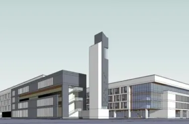 Multi-Story Primary and Secondary School Design in New Chinese Style | SketchUp Educational Architecture Model-BIM WORLD