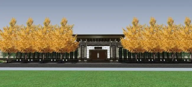 Sketchup Business Model | Multi story Sales Office, Modern Chinese Style