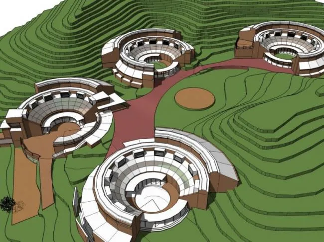 Sketchup Business Model | Mountain Club, Modern Style