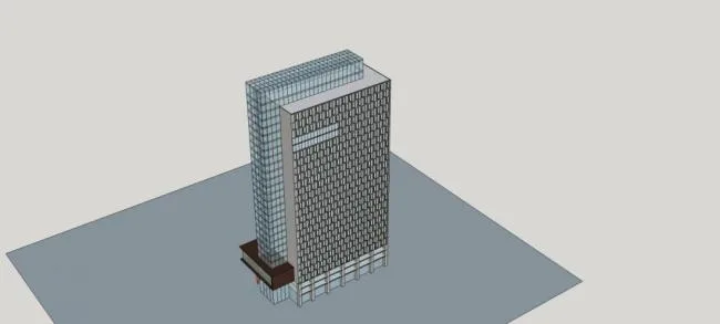 Sketchup Office Model | High rise Office Building, Office Building, Modern Style