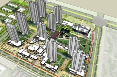 Modern Mixed-Use Complex: Ground Floor Commercial with High-Rise Residential in SketchUp-BIM WORLD