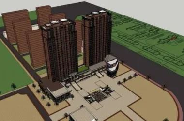 SketchUp Residential Models: High-Rise Buildings with Commercial Spaces in Neoclassical Style-BIM WORLD