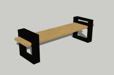 SketchUp Material Models: Outdoor Benches, Public Seating, Park Chairs, and Landscape Components-BIM WORLD
