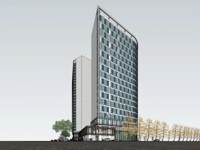 Sketchup Hotel Model | High rise Hotel, Modern Style