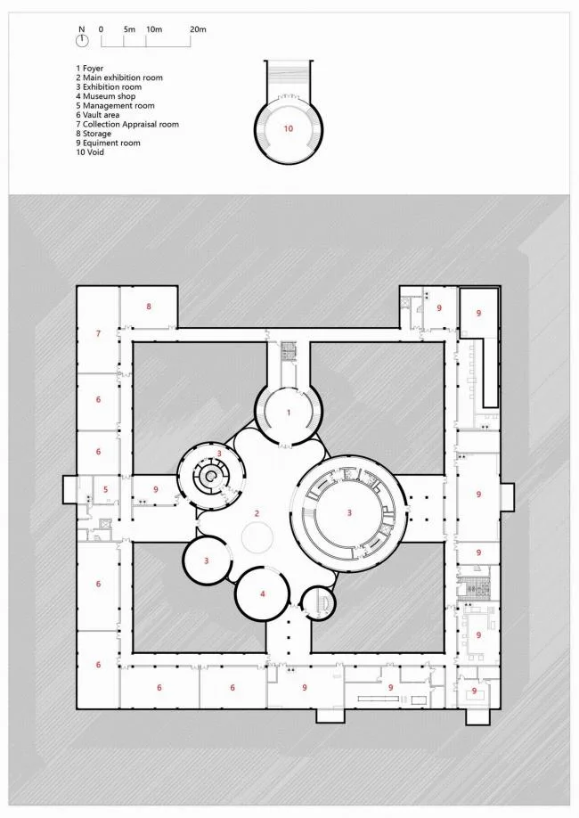BIM Architecture | Blank spaces outlined in minimalist calligraphy: Xingyao Museum/Yanchuan Architecture