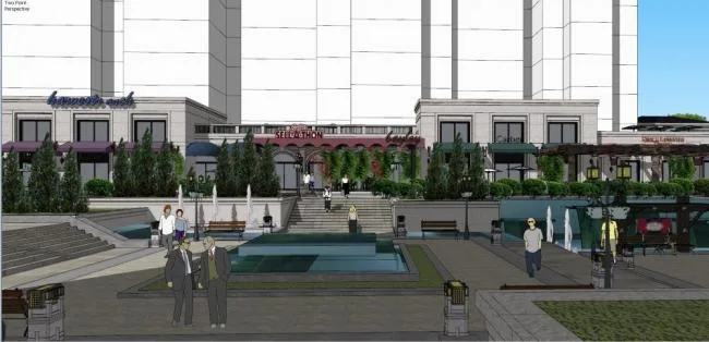 Sketchup Business Model | Multi story Sales Office, Modern Style, Commercial Building