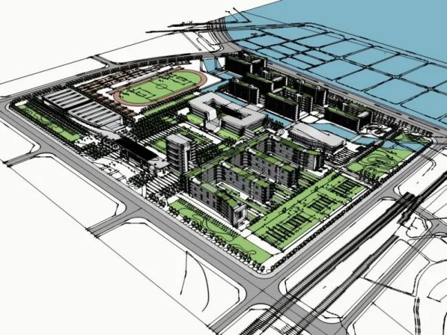 Sketchup School Model | Multi story School, Campus Educational Architecture, Modern Style