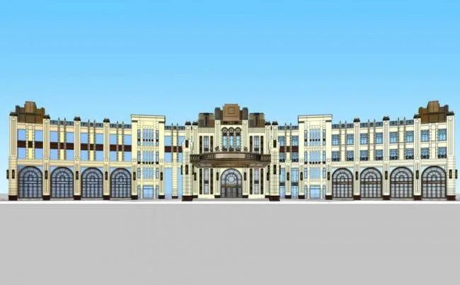 Sketchup Hotel Model | Multi story Hotel, European Style, Classical Style