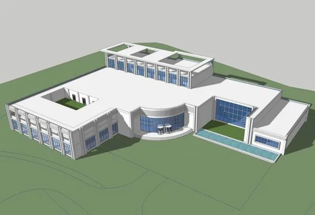 SketchUp Business Models: L-Shaped, Multi-Story, and Modern Commercial Clubhouses