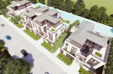 Modern Multi-Row Villa SketchUp Model-BIM WORLD