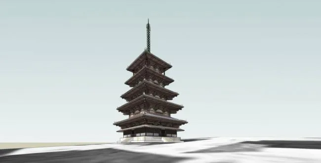 Sketchup Ancient Architecture Model | Tower, Temple, Multi story, Chinese Style, Ancient Architecture