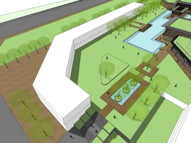 Sketchup Business Model | Clubhouse, Modern Chinese Style