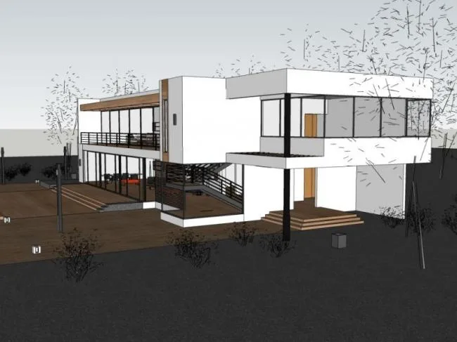 Sketchup Villa Model | Solo Villa, Modern Style