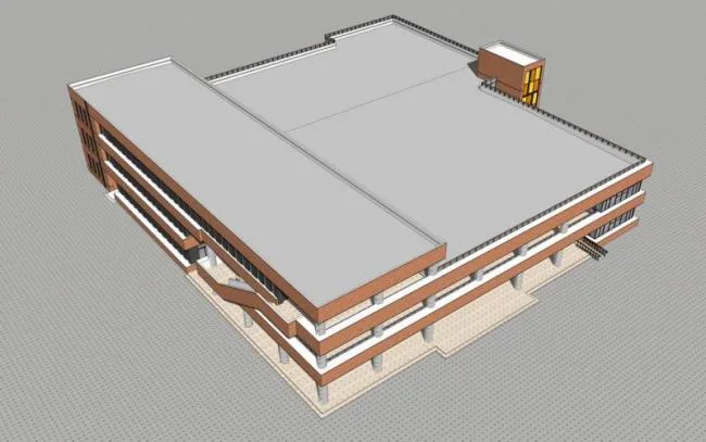 Sketchu Industrial Building | Multi story Building, Modern Style, Industrial Architecture