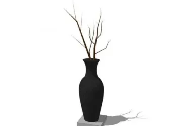 SketchUp Material Models: Vase Ornament Components-BIM WORLD