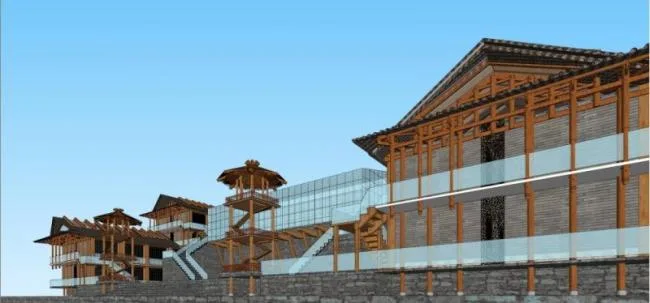 Sketchup Hotel Model | Multi story Hotel, Chinese Style