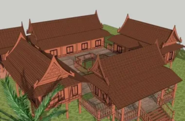 SketchUp Residential Models: Thai and Classical Architectural Styles-BIM WORLD