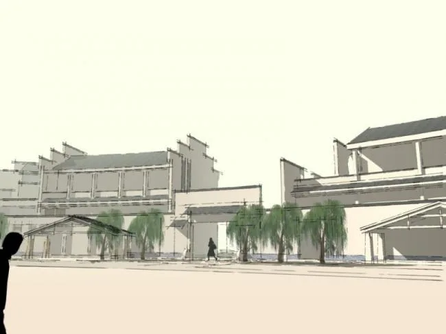 Sketchup Business Model | Multi story Club, Chinese Style