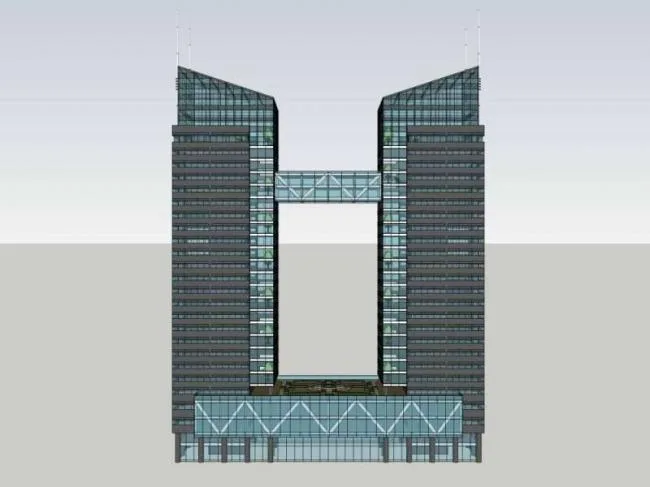 Sketchup Office Model | High rise Office Building, Modern Style