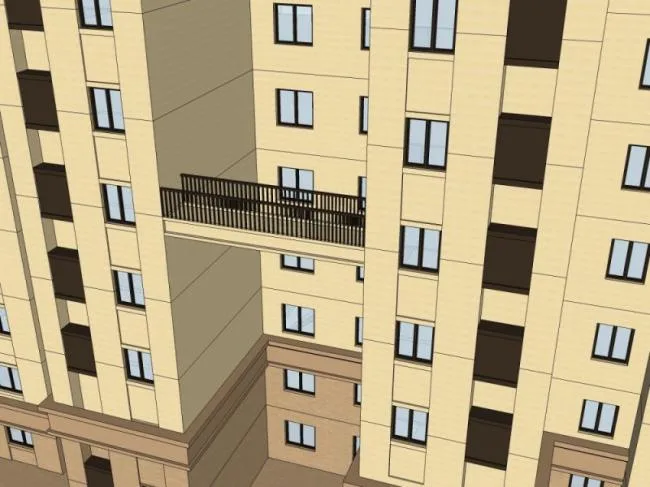 Sketchup Residential Model | High rise Residential Buildings, Classical Style