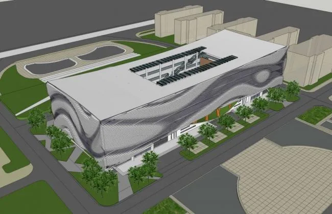 Sketchup Cultural Model | Multi story Museum, Cultural Architecture, Modern Style