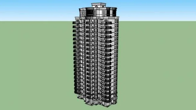 SketchUp Residential Models: High-Rise and Classical Style Buildings