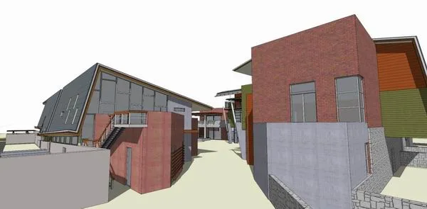 Sketchup Cultural Model | Multi level Cultural Development Center, Modern Style