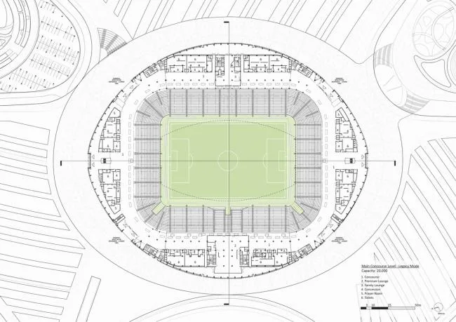 BIM architecture | Like sails raised on the sea: 2022 World Cup main venue/Zaha Hadid Architects