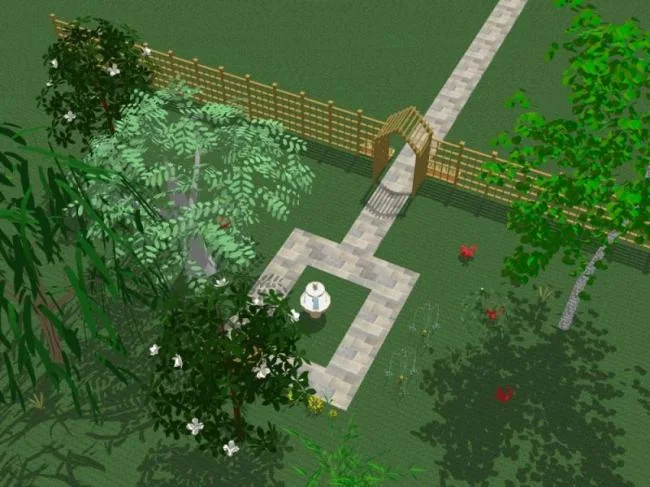 Sketchup Landscape Model | Park Landscape, Modern Style