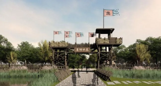 Sketchup Landscape Model | Theme Scenic Area Landscape, Chinese Style