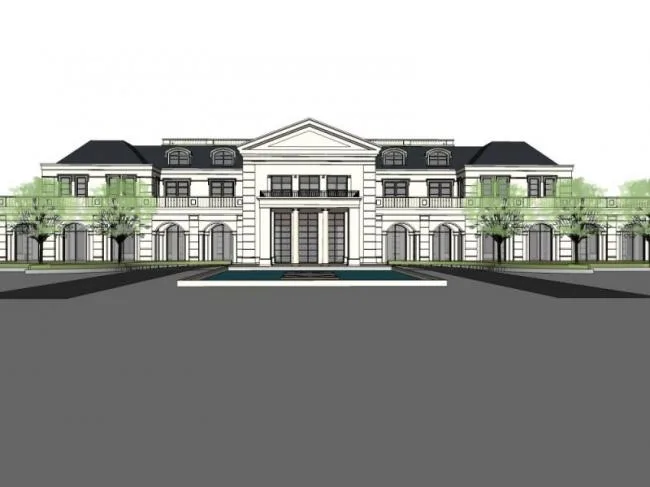 Sketchup Business Model | Low Level Clubhouse, Modern Style