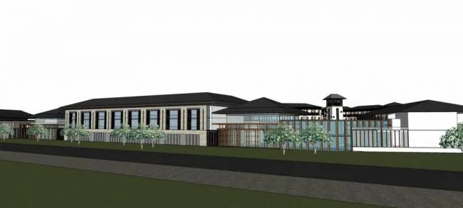 Sketchup Hotel Model | Zhangjiajie Loujiang Hotel, Multi story Hotel, Chinese Style