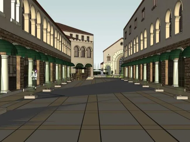 Sketchup Business Model | Multi layer Community Business, Classical Style