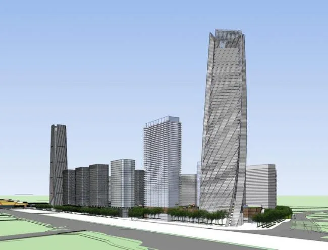 Sketchup Office Model | Super High rise Office Building, Modern Style, Office Building