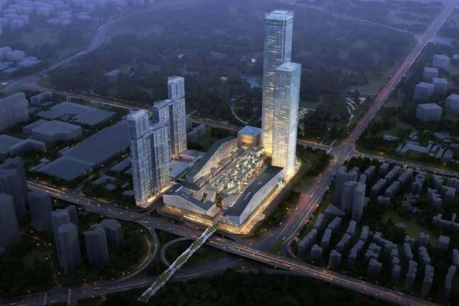 Sketchup Complex Model | Super high-rise commercial complex, office, office building, modern style