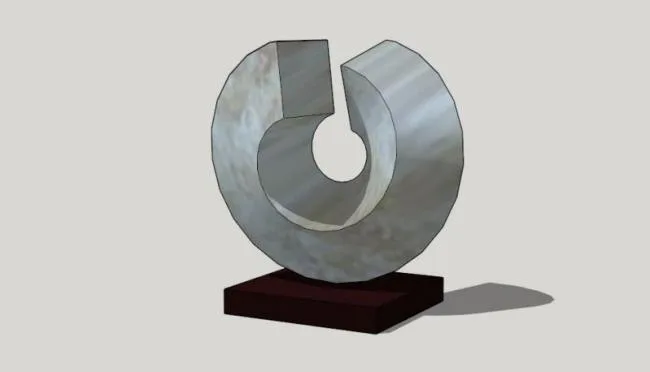 Modern Landscape Sculpture Materials for SketchUp Models