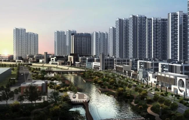 Sketchup Residential Model | High rise residential buildings, residential buildings, Huizhou style architecture, new Chinese style, commercial streets, waterfront landscapes