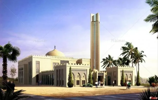 Sketchup Complex Model | A city complex in Libya, commercial, overseas project, mosque, multi story complex, modern style