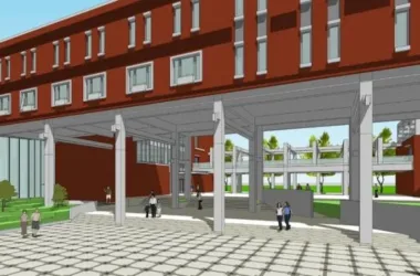 Modern International Student Exchange Center and Educational Building Design in SketchUp-BIM WORLD