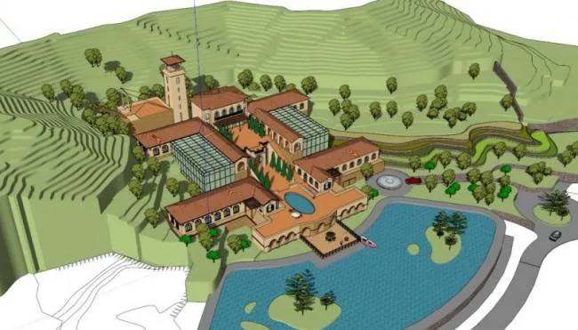 Sketchup Hotel Model | Multi story Hotel, Spanish Style, Classical Style