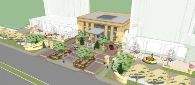 Sketchup Residential Model | Community Entrance, European Style