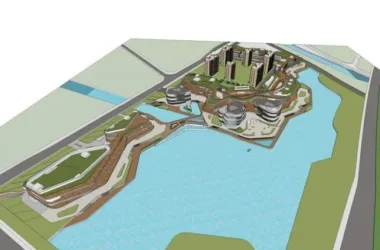 SketchUp Business Model for Sunan Vanke Fifth Park: Modern Multi-Story Commercial Center-BIM WORLD