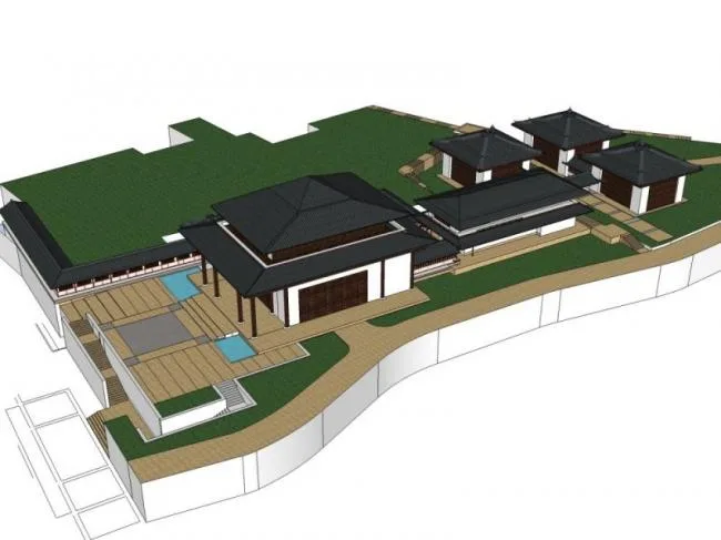 Sketchup Cultural Model | Multi story Exhibition Building Complex, Cultural Architecture, Chinese Style