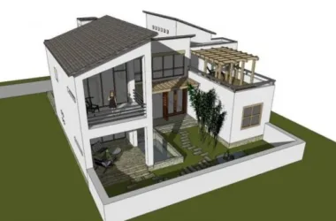 Modern Solo Villa Design | SketchUp 3D Model-BIM WORLD