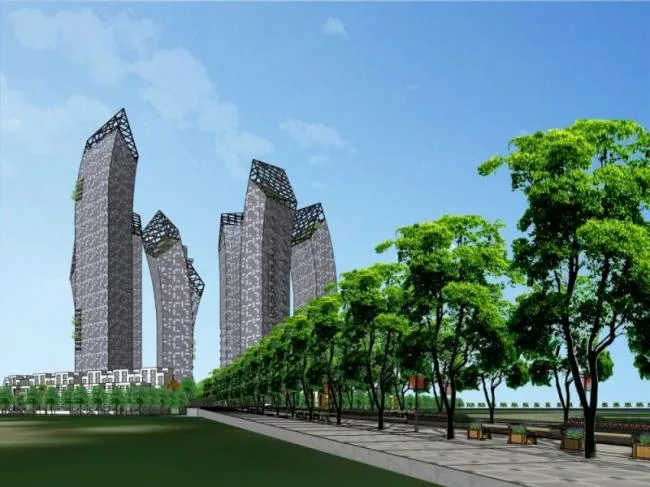 Sketchup Residential Model | Super High rise Residential, Modern Style