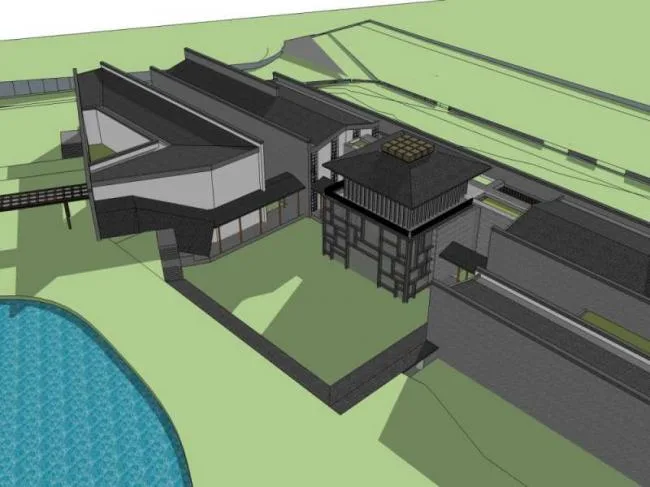 Sketchup Cultural Model | Multi story Museum, Cultural Architecture, Chinese Style